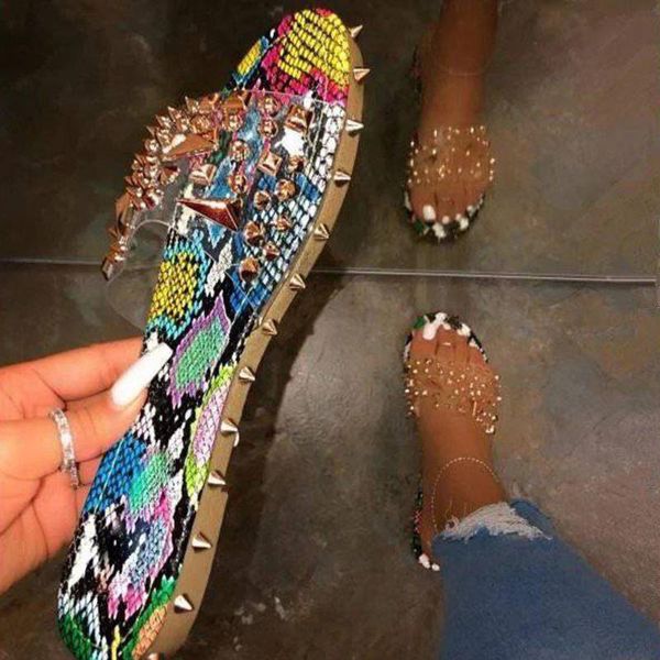 sagace slippers women summer 2020 open toe beach shoes tong femme flat bottom slip-on rivet flat slipper, Black
sagace slippers women summer 2020 open toe beach shoes tong femme flat bottom slip-on rivet flat slipper, Black