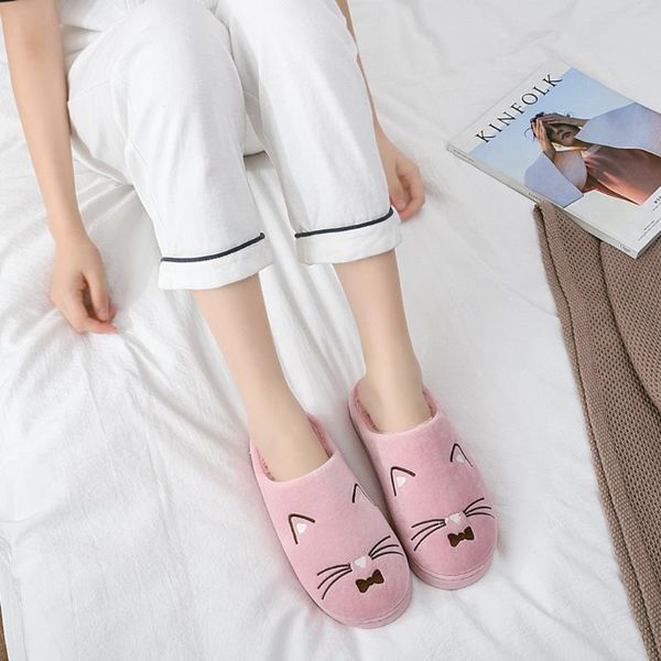 women's cartoon cat home slippers floor shoes ladies winter warm cute cat non-slip floor shoes home slippers indoor, Black
women's cartoon cat home slippers floor shoes ladies winter warm cute cat non-slip floor shoes home slippers indoor, Black