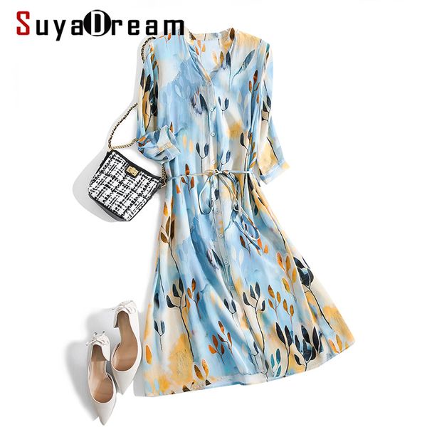 casual dresses suyadream women printed silk 100%silk crepe v neck knee length belted office dress 2021 spring summer, Black;gray
casual dresses suyadream women printed silk 100%silk crepe v neck knee length belted office dress 2021 spring summer, Black;gray