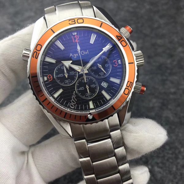 brand 007 mens professional sport dive watches fashion stainless steel orange chronograph wristwatch men luxury waterproof watch, Slivery;brown
brand 007 mens professional sport dive watches fashion stainless steel orange chronograph wristwatch men luxury waterproof watch, Slivery;brown