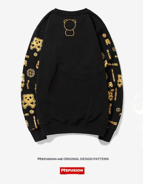 designer men's hooded men's fashion casual sweater printed with fashion panda brand pullover long sleeve men's jumper button, Black
designer men's hooded men's fashion casual sweater printed with fashion panda brand pullover long sleeve men's jumper button, Black
