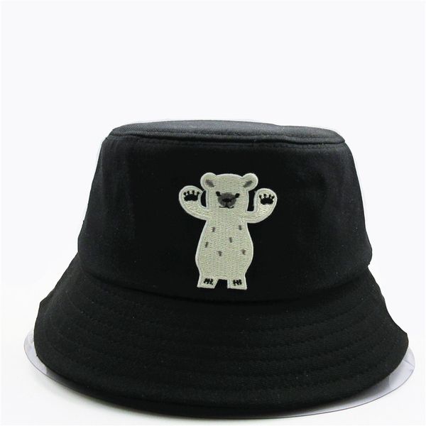 the new style big white bear embroidery bucket hat fisherman hat outdoor travel sun cap hats for child men and women 122
the new style big white bear embroidery bucket hat fisherman hat outdoor travel sun cap hats for child men and women 122