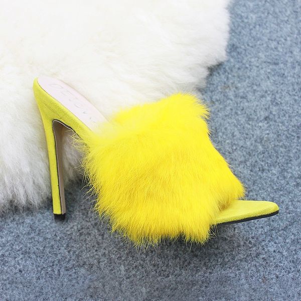 us4-11 fluffy shoes womens fur peep toe stilettos high heel slingback slipper summer sandals plus size 5colors, Black
us4-11 fluffy shoes womens fur peep toe stilettos high heel slingback slipper summer sandals plus size 5colors, Black
