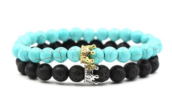 8mm 2pcs/set rgt3 4elastic adjusted nature black stone volcanic lava howlite micro pave cz zircon cubic zirconia crown bracelet, Golden;silver
8mm 2pcs/set rgt3 4elastic adjusted nature black stone volcanic lava howlite micro pave cz zircon cubic zirconia crown bracelet, Golden;silver