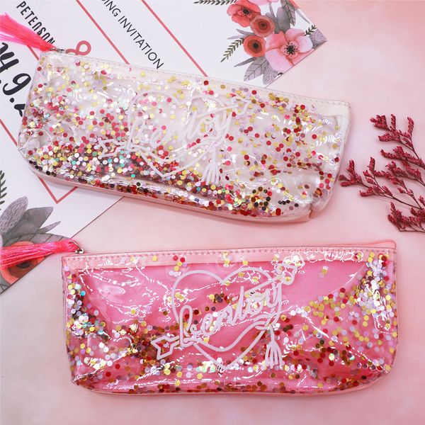 transparent pencil case school pencil case for girls pink cute sequins pencil bag pen box pouch stationery gift kawaii cosmetic bag tools
transparent pencil case school pencil case for girls pink cute sequins pencil bag pen box pouch stationery gift kawaii cosmetic bag tools