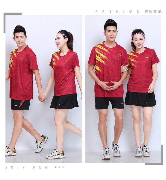 li ning 7305 quick-drying breathable badminton wear suits short sleeve lapel neck t-shirt shorts running table tennis wear men&women red, White;yellow
li ning 7305 quick-drying breathable badminton wear suits short sleeve lapel neck t-shirt shorts running table tennis wear men&women red, White;yellow