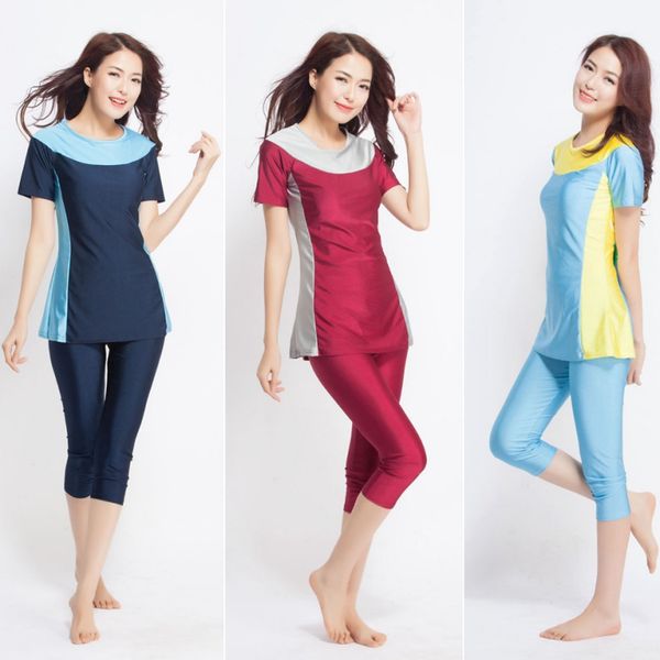 2020 women short sleeve muslim swimsuit swimwear modesty style muslimah swim clothing islamic wear l2
2020 women short sleeve muslim swimsuit swimwear modesty style muslimah swim clothing islamic wear l2