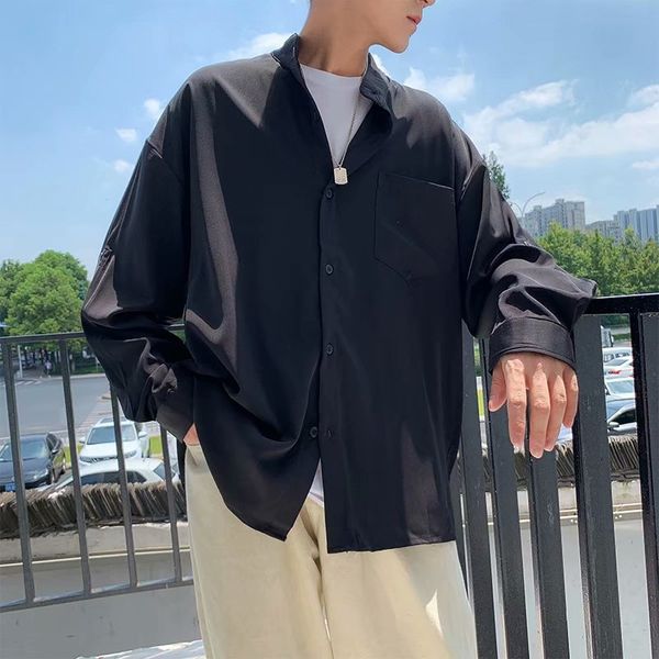 2020 весной и осенью новый молодежный популярный мужской сплошной цвет с длинными рукавами рубашки вскользь однобортный основывая рубашки, White;black
2020 весной и осенью новый молодежный популярный мужской сплошной цвет с длинными рукавами рубашки вскользь однобортный основывая рубашки, White;black