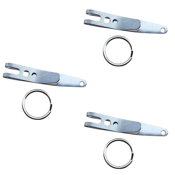 2018 3pcs outdoor mini pocket clip small carabiner hook keychain tool safety & survival z906