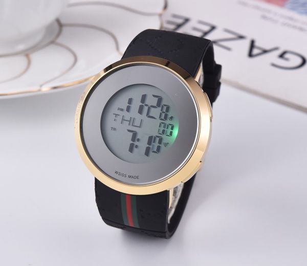 Top digital women Swiss Watches Men Chronograph Quartz Watch Sport Date AAA gold rubber band clock Free Shipping
Top digital women Swiss Watches Men Chronograph Quartz Watch Sport Date AAA gold rubber band clock Free Shipping