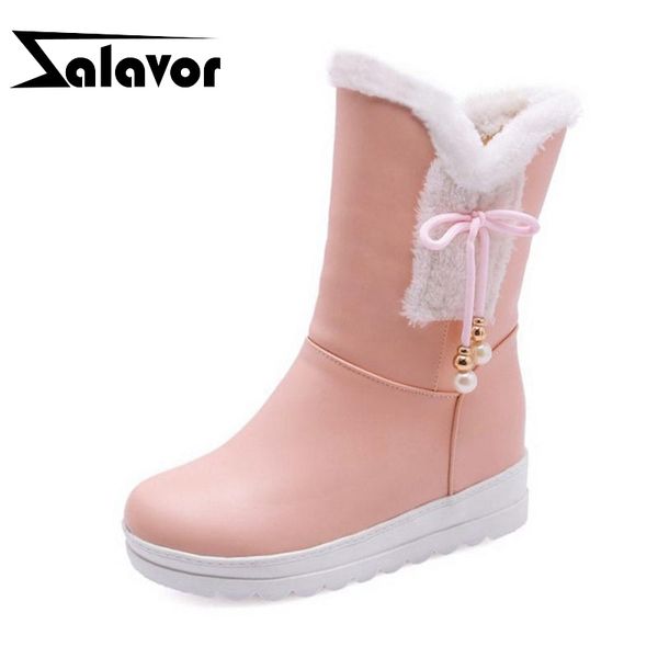 zalavor women half short snow boots winter plush fur keep warm shoes for women sweet bowknot thick bottom boots size 30-42, Black
zalavor women half short snow boots winter plush fur keep warm shoes for women sweet bowknot thick bottom boots size 30-42, Black