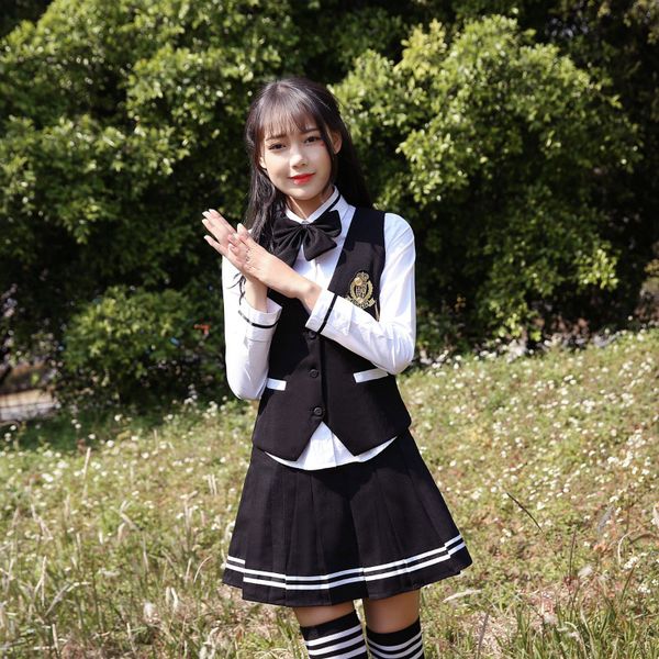 female school uniforms set 2019 new style japanese male student vest suit college wind student uniforms jk sailor suit, White
female school uniforms set 2019 new style japanese male student vest suit college wind student uniforms jk sailor suit, White