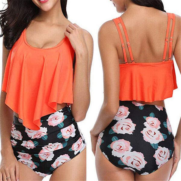 bikinis women swimwear high waist swimsuit spaghetti strap floral two-piece suits retro bathing suit plus size swimwear xxl
bikinis women swimwear high waist swimsuit spaghetti strap floral two-piece suits retro bathing suit plus size swimwear xxl