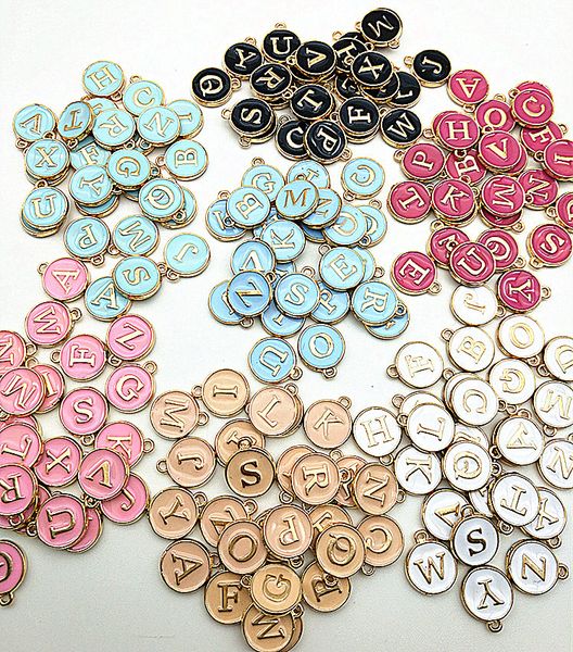 a-z initial letter pendant charm round gold enamel alphabet beads charms for bangle bracelet necklace diy jewelry accessories, Bronze;silver
a-z initial letter pendant charm round gold enamel alphabet beads charms for bangle bracelet necklace diy jewelry accessories, Bronze;silver
