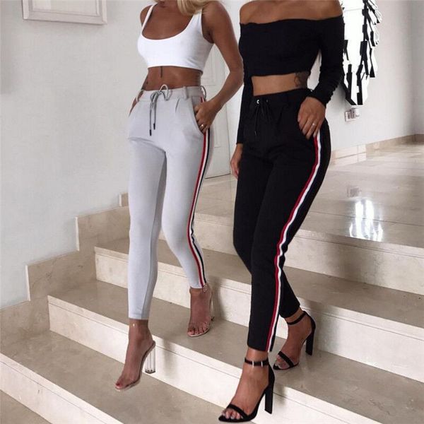 сладкий женская capris полосатый узкие брюки пят брюки фитнес спортивные sweatpants для lady (s-xxl, Black;white
сладкий женская capris полосатый узкие брюки пят брюки фитнес спортивные sweatpants для lady (s-xxl, Black;white