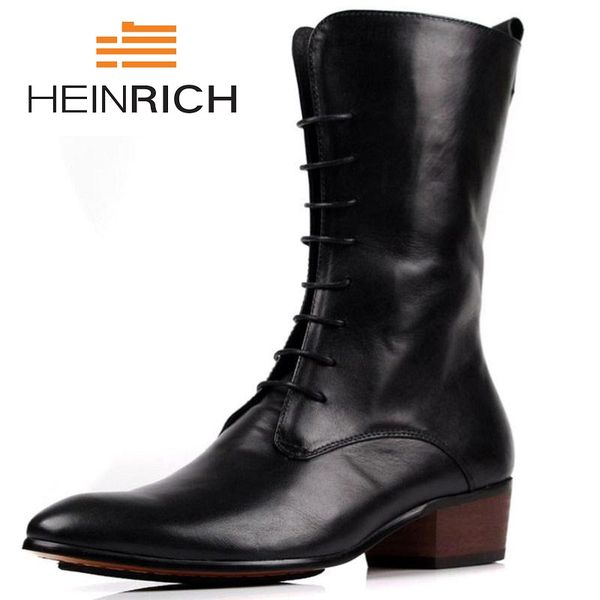 heinrich 2018 men boots genuine leather men shoes mid-calf motorcycle boots male low heels footwear botte homme, Black
heinrich 2018 men boots genuine leather men shoes mid-calf motorcycle boots male low heels footwear botte homme, Black