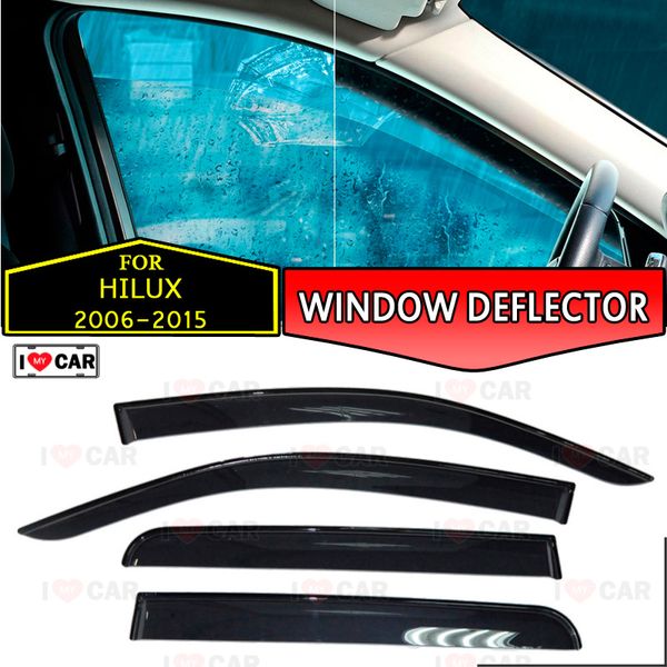window deflectors for toyota hilux 2006-2015 car window deflector wind guard vent sun rain visor cover car styling
window deflectors for toyota hilux 2006-2015 car window deflector wind guard vent sun rain visor cover car styling