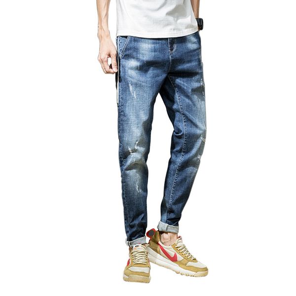 men jeans ripped skinny slim straight frayed denim trousers 2019 new spring summer fashion skinny harem biker jeans g3p2, Blue
men jeans ripped skinny slim straight frayed denim trousers 2019 new spring summer fashion skinny harem biker jeans g3p2, Blue