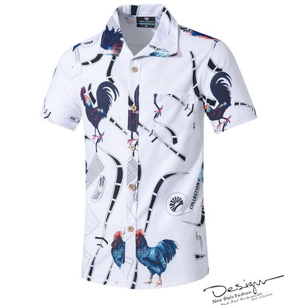 printed casual shirts men 2019 hawaiian shirt short sleeve summer shirts men 2020 beach, White;black
printed casual shirts men 2019 hawaiian shirt short sleeve summer shirts men 2020 beach, White;black
