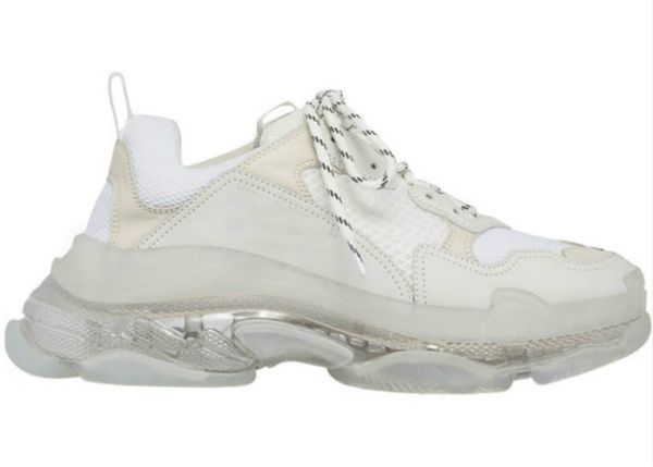with box 2019 mens and womens casual shoes triple s clear sole white black green trainers 36-45
with box 2019 mens and womens casual shoes triple s clear sole white black green trainers 36-45