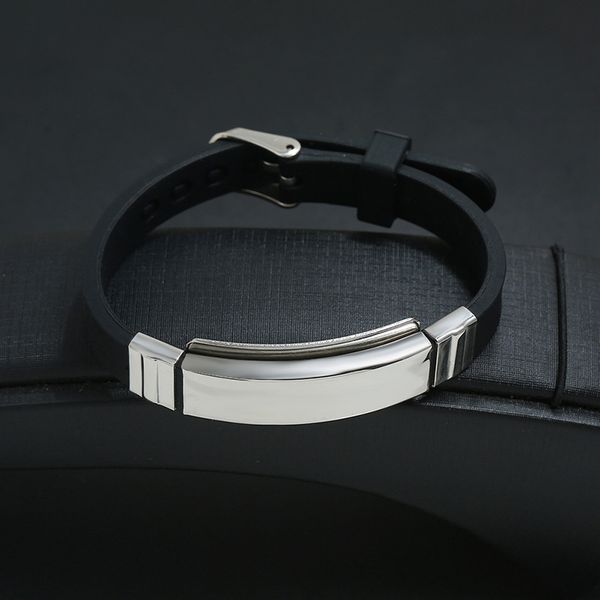 stainless steel silicone simple blank charm bracelets for men women fashion bangle party club decor jewelry, Golden;silver
stainless steel silicone simple blank charm bracelets for men women fashion bangle party club decor jewelry, Golden;silver