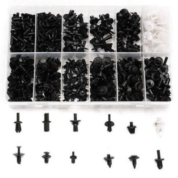 350pcs auto car body plastic push pin rivet fasteners trim panel moulding clip car accessories
350pcs auto car body plastic push pin rivet fasteners trim panel moulding clip car accessories