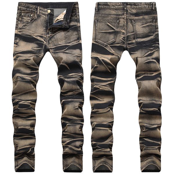men's distressed ripped skinny jeans fashion mens jeans slim motorcycle moto biker mens denim pants hip hop men jeans 1606, Blue
men's distressed ripped skinny jeans fashion mens jeans slim motorcycle moto biker mens denim pants hip hop men jeans 1606, Blue