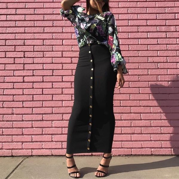 wepbel bodycon high waist long skirt muslim pencil skirts women summer sheath slim fit solid color plus size islamic clothing, Black
wepbel bodycon high waist long skirt muslim pencil skirts women summer sheath slim fit solid color plus size islamic clothing, Black