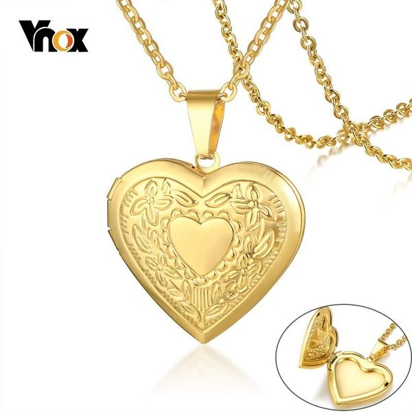 vnox women heart locket necklace stainless steel p frame memory romantic love pendant for female promise keepsake gift, Silver
vnox women heart locket necklace stainless steel p frame memory romantic love pendant for female promise keepsake gift, Silver