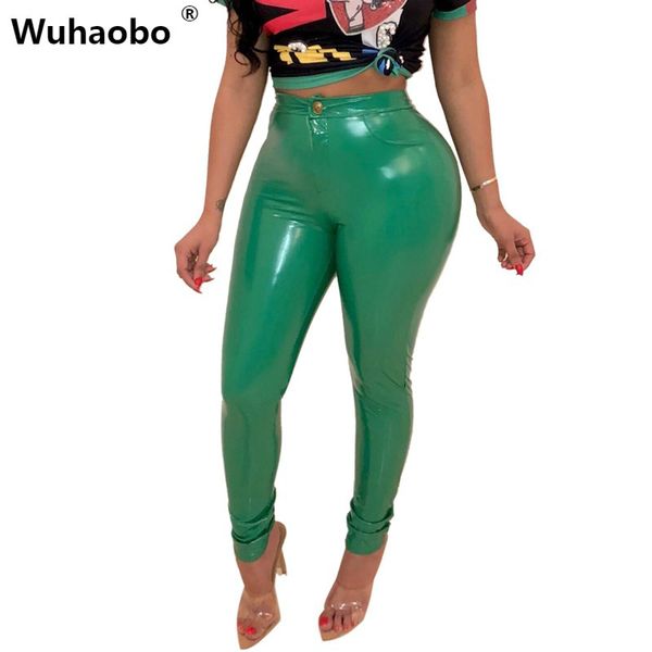 wuhaobo s-3xl warm fleece thicken pu leather pants solid highly stretchy mid waist comfortable pencil pants women trousers, Black;white
wuhaobo s-3xl warm fleece thicken pu leather pants solid highly stretchy mid waist comfortable pencil pants women trousers, Black;white