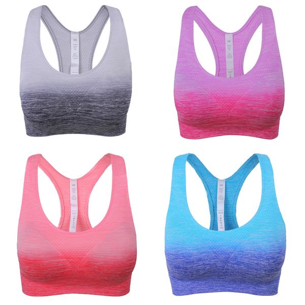 brand new seamless racerback sports bra women fitness running gym shockproof push up tank yoga shirt black sport padded bra, White;black
brand new seamless racerback sports bra women fitness running gym shockproof push up tank yoga shirt black sport padded bra, White;black