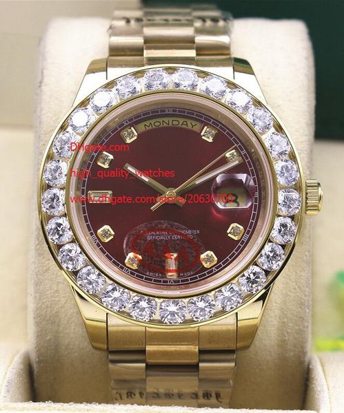 factory supplier new mens 116610 yellow gold 41mm bigger diamond watch automatic movement men watches red dial, Slivery;brown
factory supplier new mens 116610 yellow gold 41mm bigger diamond watch automatic movement men watches red dial, Slivery;brown