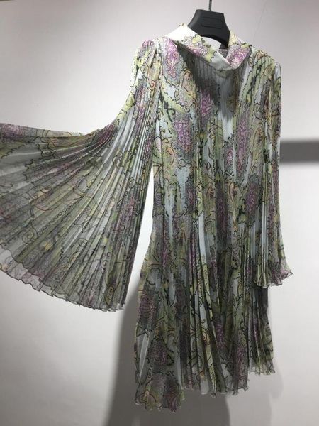 summer women flower prints pleated dress for ladies long sleeve dresses gdnz 4.18, Black;gray
summer women flower prints pleated dress for ladies long sleeve dresses gdnz 4.18, Black;gray