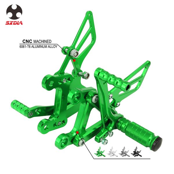 motorcycle accessories cnc adjustable foot pegs rear set footpegs footrests for ninja zx6r zx-6r zx 6r 2003 2004 03 04
motorcycle accessories cnc adjustable foot pegs rear set footpegs footrests for ninja zx6r zx-6r zx 6r 2003 2004 03 04