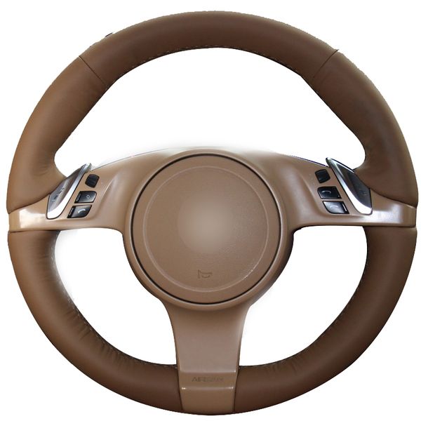 dark brown natural leather car steering wheel cover for porsche cayenne panamera 2010 2011
dark brown natural leather car steering wheel cover for porsche cayenne panamera 2010 2011