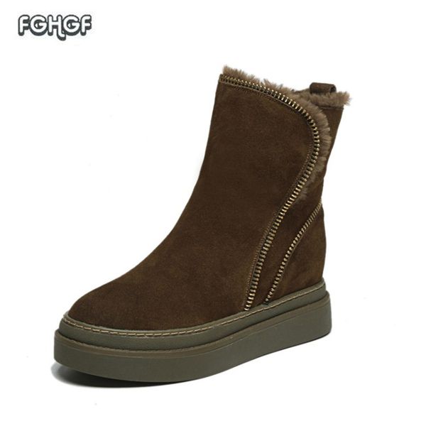winter boots women shoes woman creepers ankle boots for women zipper warm fur snow ladies leather lolita botas mujer, Black
winter boots women shoes woman creepers ankle boots for women zipper warm fur snow ladies leather lolita botas mujer, Black