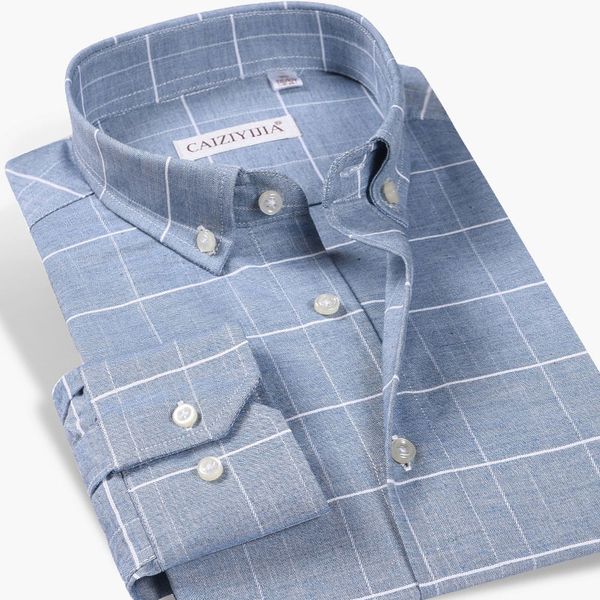 long sleeve 100% cotton men's plaid business casual shirts soft button-down collar comfortable work dress shirt, White;black
long sleeve 100% cotton men's plaid business casual shirts soft button-down collar comfortable work dress shirt, White;black