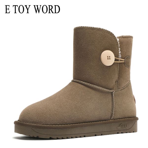 e toy word ankle snow boots female button section in the tube thickening fur one warm non-slip winter snow cotton shoes women, Black
e toy word ankle snow boots female button section in the tube thickening fur one warm non-slip winter snow cotton shoes women, Black