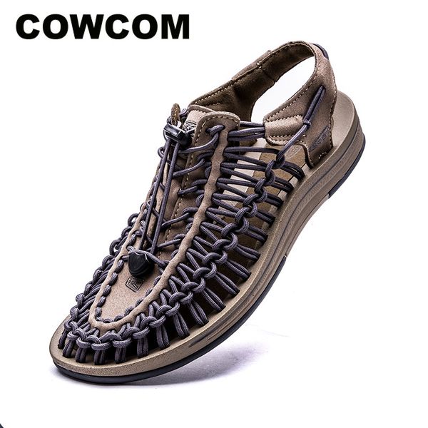 cowcom 2019 new summer man large size sandals men's leather shoes weaving roman sandals slippers clk-1998, Black
cowcom 2019 new summer man large size sandals men's leather shoes weaving roman sandals slippers clk-1998, Black