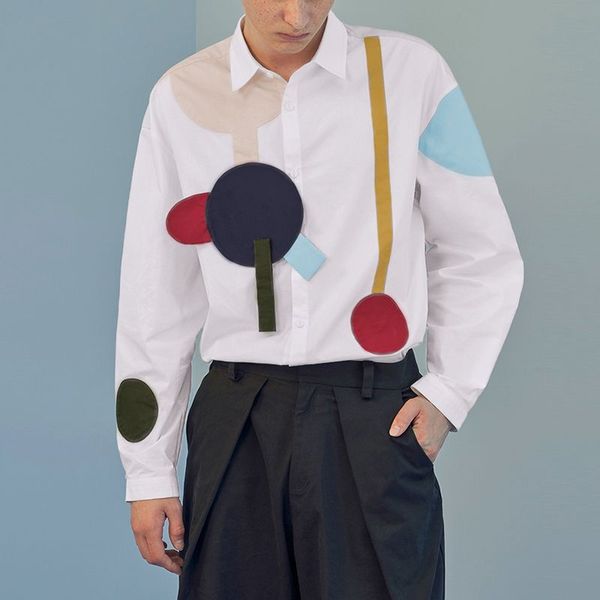 incerun men shirt printed 2020 long sleeve brand funny casual patchwork hawaiian shirts lapel fashion camisas hombre streetwear, White;black
incerun men shirt printed 2020 long sleeve brand funny casual patchwork hawaiian shirts lapel fashion camisas hombre streetwear, White;black