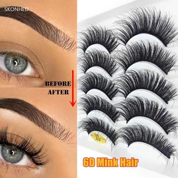5 pairs fashion 6d faux mink hair false eyelashes natural long wispies lashes handmade criss-cross eyelashes makeup tools
5 pairs fashion 6d faux mink hair false eyelashes natural long wispies lashes handmade criss-cross eyelashes makeup tools