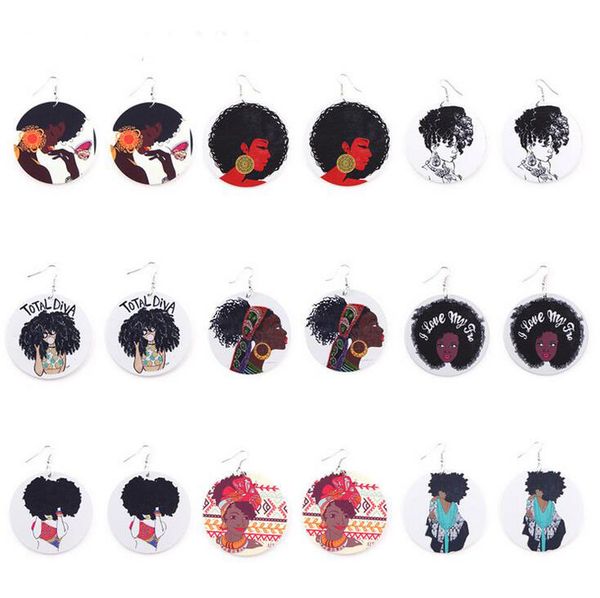 New Arrival Trendy Wood Earrings Explosion Head Girl Round Dangle Earring For Women
New Arrival Trendy Wood Earrings Explosion Head Girl Round Dangle Earring For Women