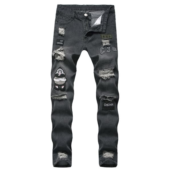autumn new men's european and american street locomotive male personality wrinkle slim pants pants fashion hole jeans s-3xl, Blue
autumn new men's european and american street locomotive male personality wrinkle slim pants pants fashion hole jeans s-3xl, Blue