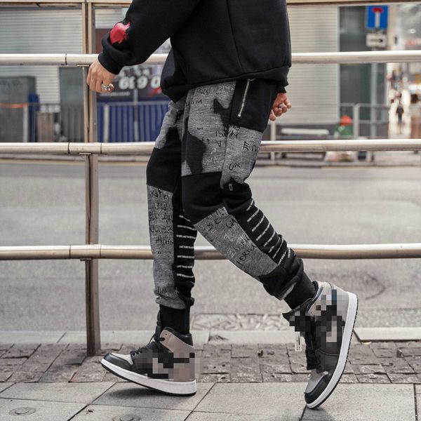 marchwind brand designer streetwear cotton sweatpants men casual patchwork hip hop jogger pants men alphabet design man harem pants spring, Black
marchwind brand designer streetwear cotton sweatpants men casual patchwork hip hop jogger pants men alphabet design man harem pants spring, Black