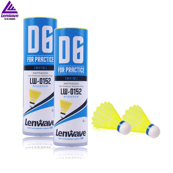 6pcs nylon shuttlecock birdies lenwave brand durable badminton shuttlecock china
6pcs nylon shuttlecock birdies lenwave brand durable badminton shuttlecock china