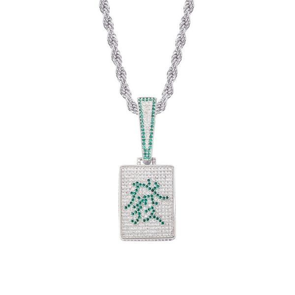 hip hop iced out mahjong pendant necklaces for men women luxury designer bling diamond chinese character get rich be weathy lucky pendants, Silver
hip hop iced out mahjong pendant necklaces for men women luxury designer bling diamond chinese character get rich be weathy lucky pendants, Silver