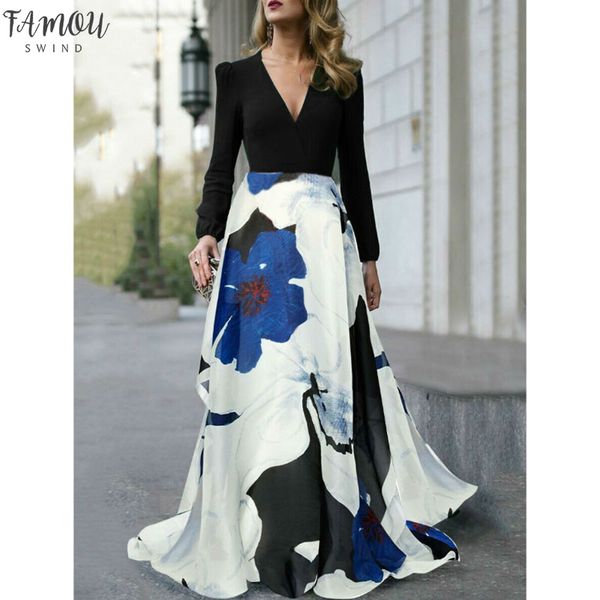women boho floral long dress lady party beach dress v-neck full sleeves summer dress, Black;gray
women boho floral long dress lady party beach dress v-neck full sleeves summer dress, Black;gray