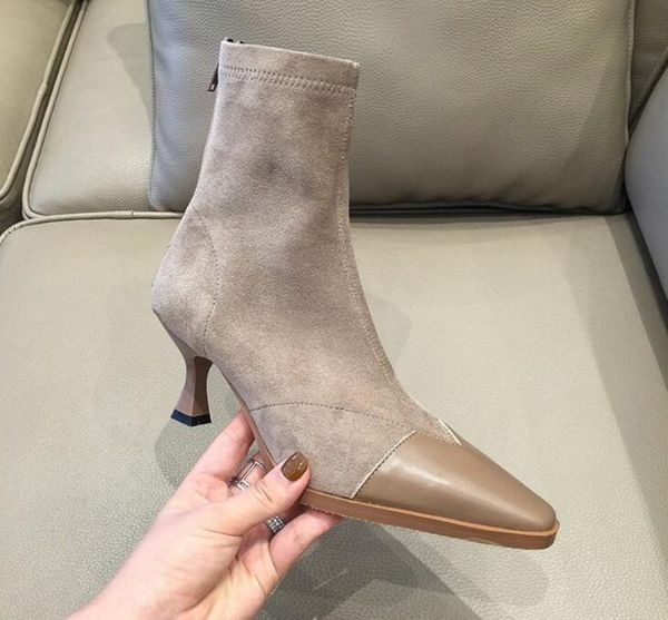 designer women sheepskin suede stretch ankle boots cowskin patchwork stiletto luxury lady martin boot 6.5 cm zip square toe eur fashion boot, Black
designer women sheepskin suede stretch ankle boots cowskin patchwork stiletto luxury lady martin boot 6.5 cm zip square toe eur fashion boot, Black