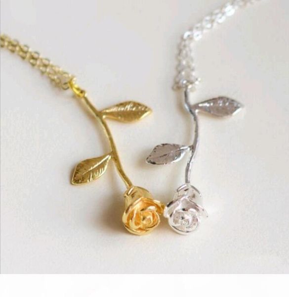 wholesale new fashion delicate gold silver rose flower pendant necklace for girlfriend valentine's day present gift ing
wholesale new fashion delicate gold silver rose flower pendant necklace for girlfriend valentine's day present gift ing