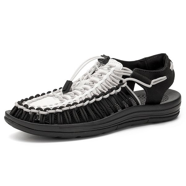summer fashion men casual shoes designer knitted lace-up leather beach sandals 9 colors large size 38-46, Black
summer fashion men casual shoes designer knitted lace-up leather beach sandals 9 colors large size 38-46, Black